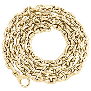 10K Oval Rolo Chains