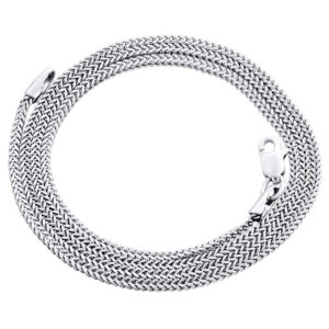 Real 10K White Gold 3D Hollow Franco Box Link Chain 1.50 mm Necklace 18-26 Inches